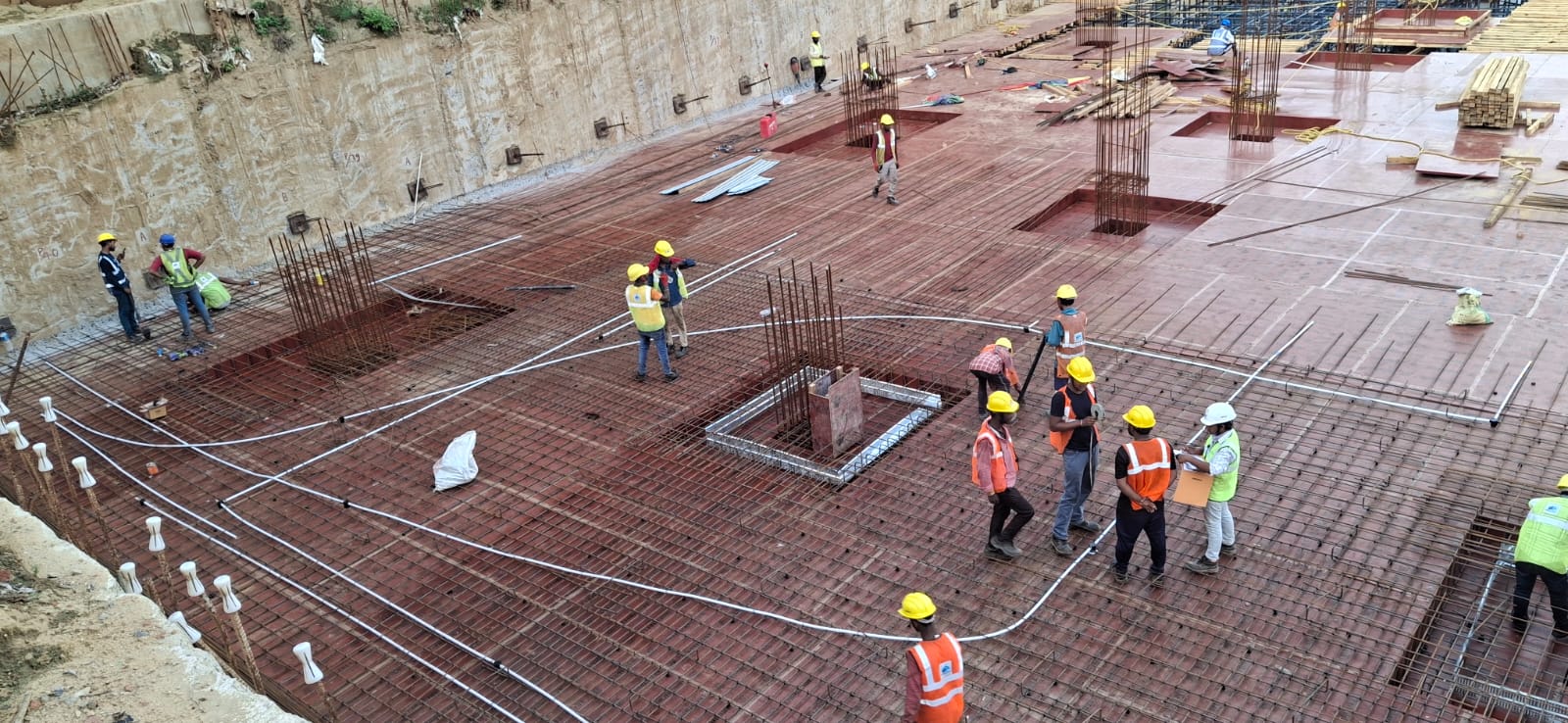 Steel reinforcement work